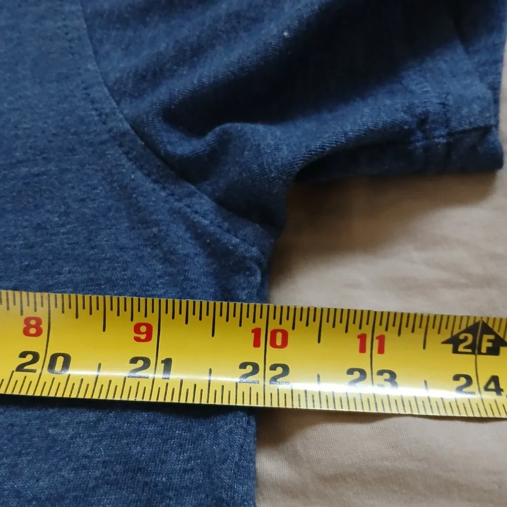 Fair Harbor Polo Shirt Mens Large Blue Recycled Cotton Blend Pocket Short Sleeve